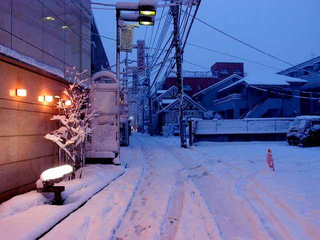 小江戸 川越の雪景色。そして翌日の風景と市民による雪作品たち
